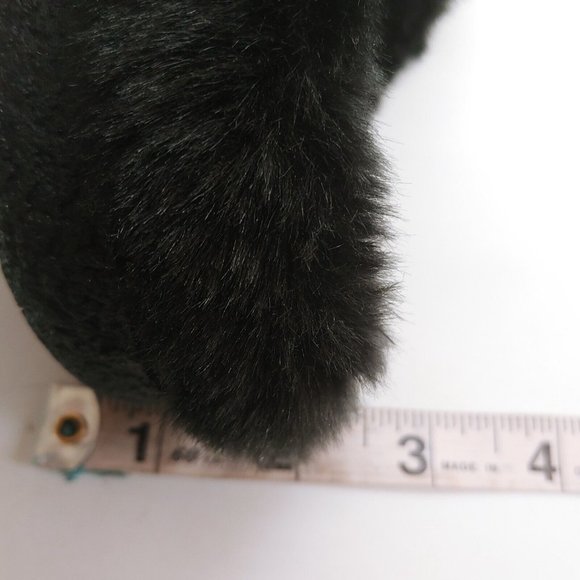Isotoner Womens Mallory Microsuede Hoodback Slippers Clogs Faux Fur Black 6.5-7 - Picture 8 of 11